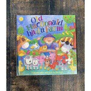 Old MacDonald Had A Farm Hardcover Pull Tab Book! Children’s Nursery Rhyme.